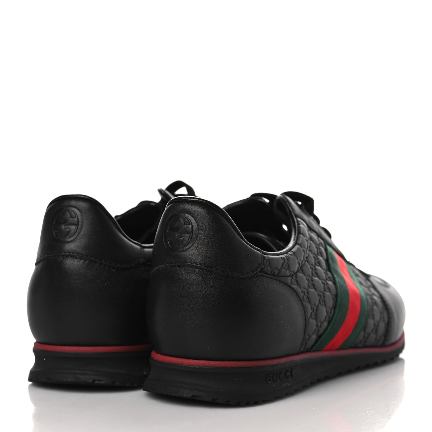 Microguccissima Mens Web Sneakers 8.5 Black
