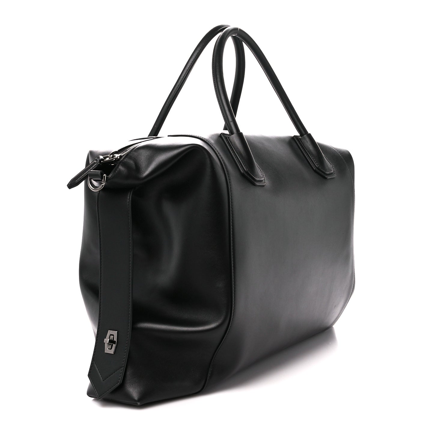 Smooth Calfskin Large Soft Antigona Black