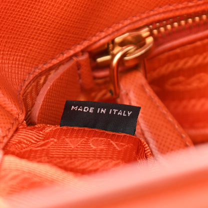 Prada Saffiano Lux Parabole Tote Papaya 6 of 11