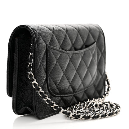 Chanel Caviar Quilted Wallet on Chain WOC Black 3 of 12