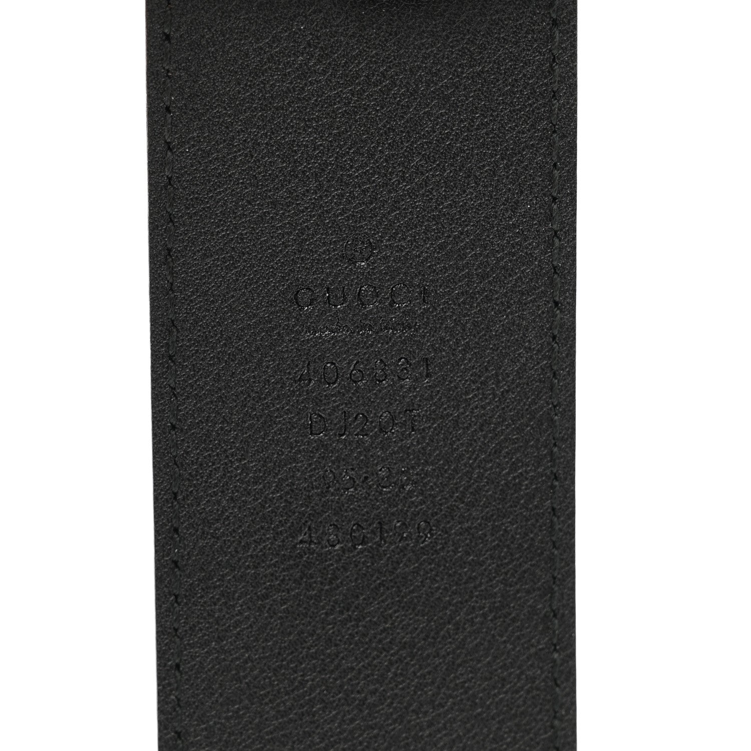 Gucci Textured Calfskin Double G 40mm Belt 95 38 Black 3 of 5