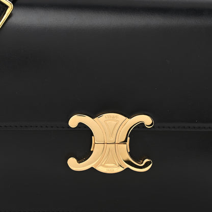 Celine Shiny Calfskin Medium Triomphe Black 9 of 14