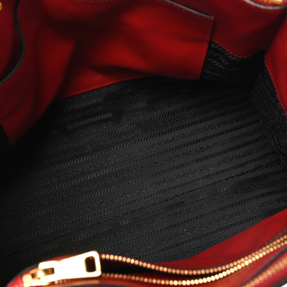 Prada Saffiano City Calfskin Medium Esplanade Rosso 5 of 9