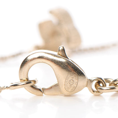 Chanel Crystal Charm CC Bracelet Gold 4 of 4