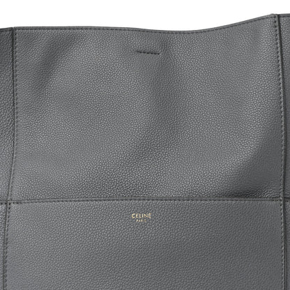 Celine Soft Grained Calfskin Sangle Bucket Bag Grey 9 of 16