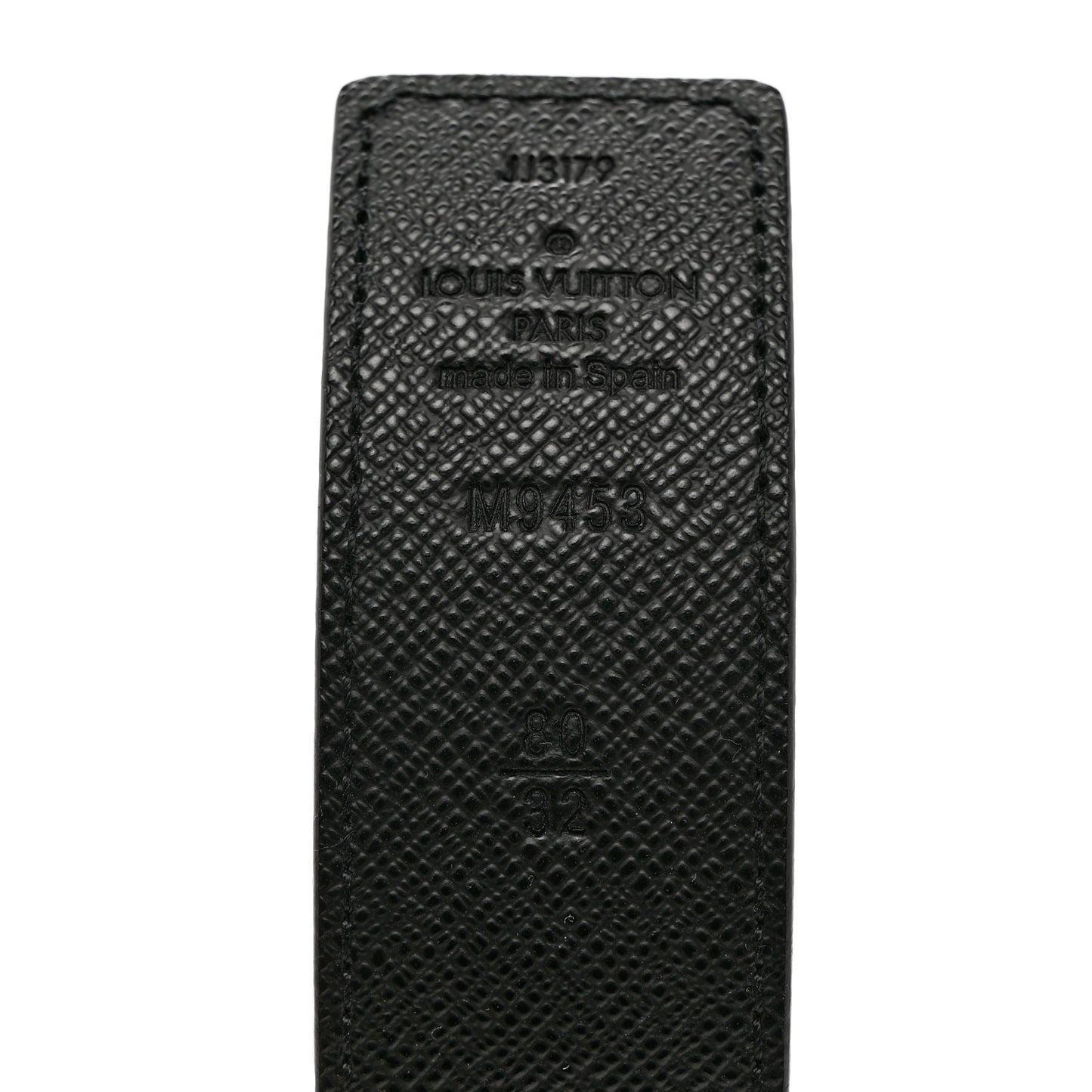 Calfskin Monogram 30mm LV Initiales Reversible Belt 80 32 Black