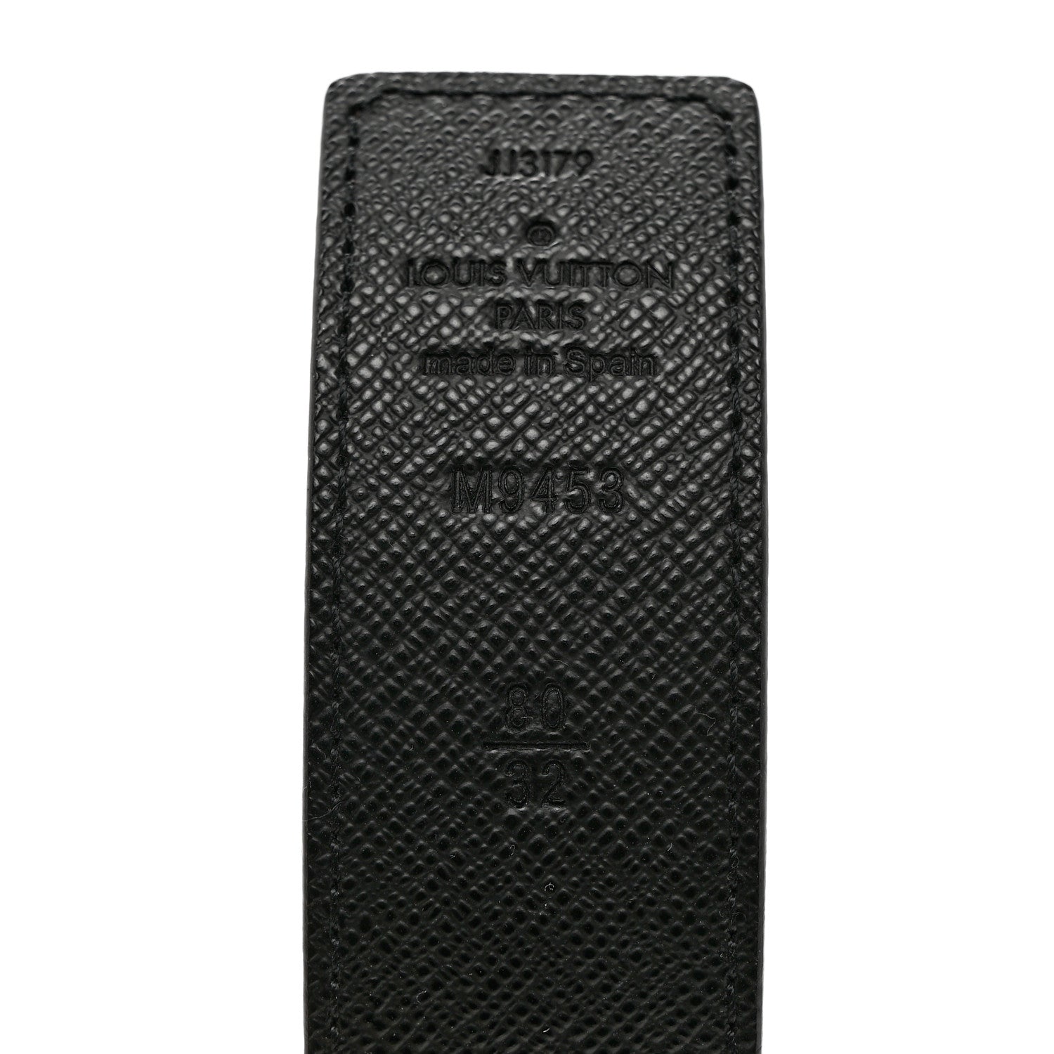 Louis Vuitton Calfskin Monogram 30mm LV Initiales Reversible Belt 80 32 Black 3 of 5