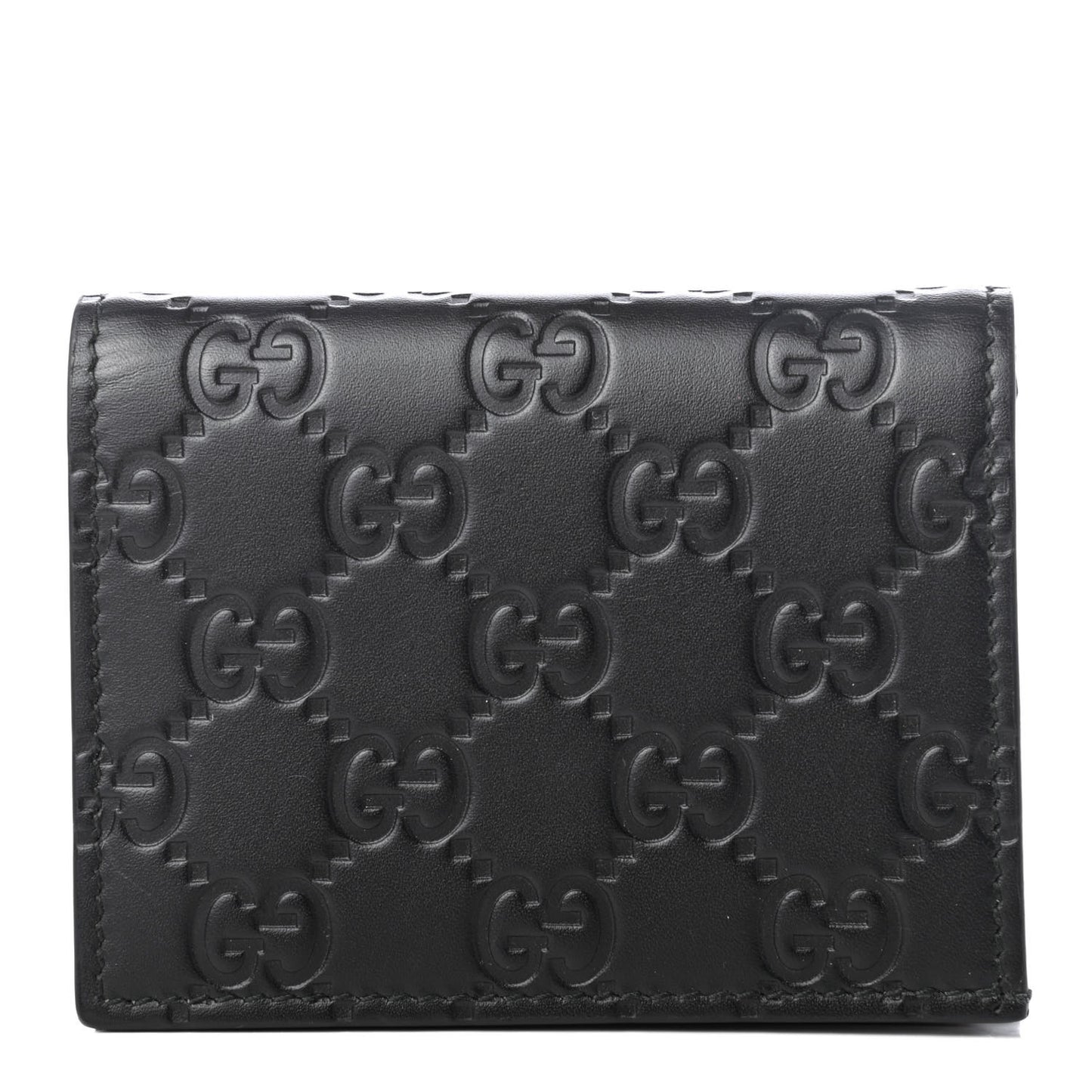 Guccissima Card Case Wallet Black