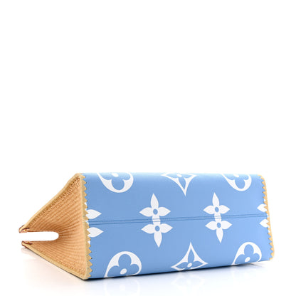 Louis Vuitton Monogram Giant Raffia Mykonos By The Pool Onthego GM Blue 4 of 9