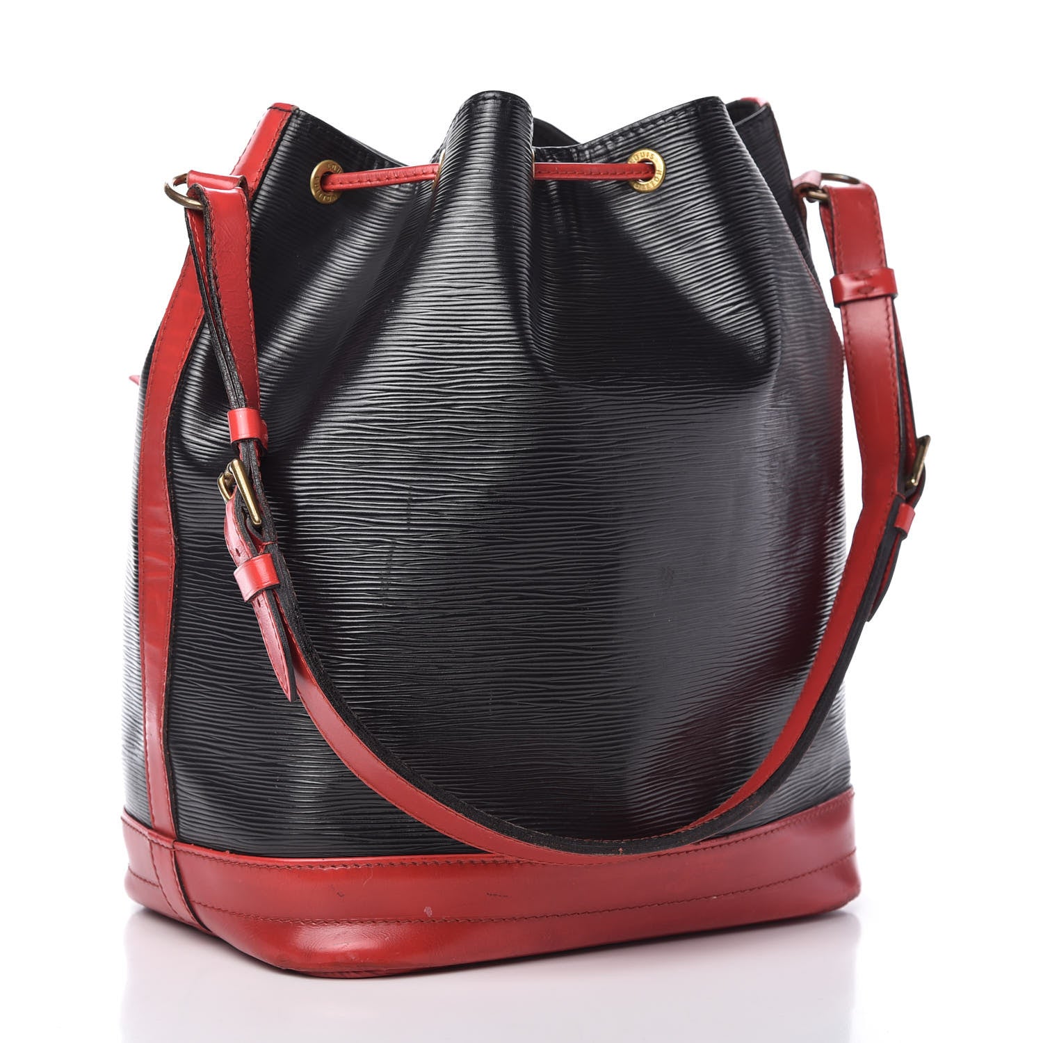 Louis Vuitton Epi Bi-Color Noe Castillan Red Black 3 of 13