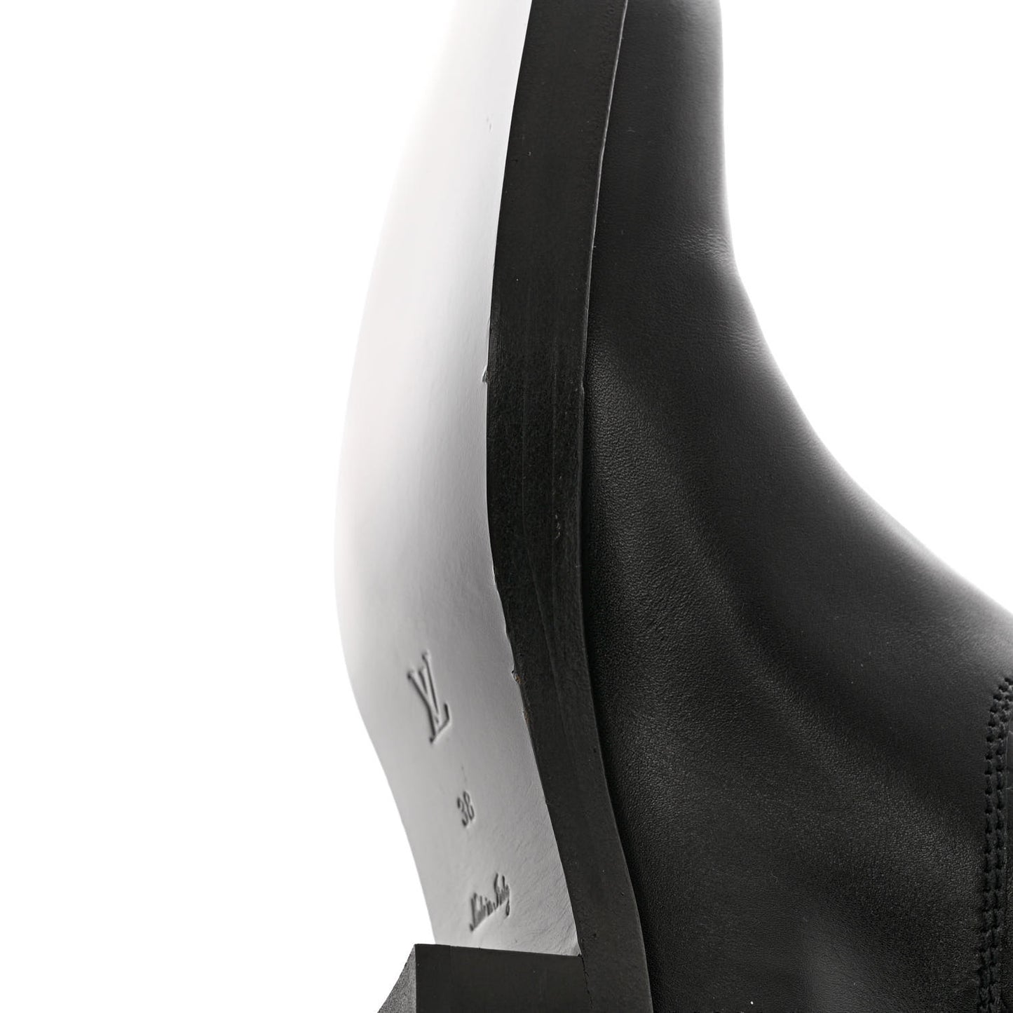 Calfskin Monogram Downtown Ankle Boots 38 Black