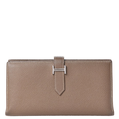 Hermes Epsom Bearn Gusset Wallet Etoupe 1 of 12