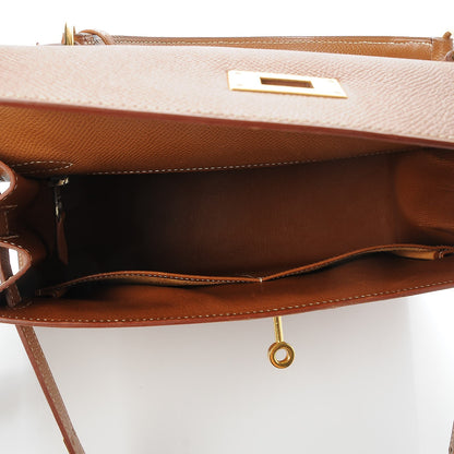 Hermes Courchevel Kelly Sellier 28 Gold 30 of 37