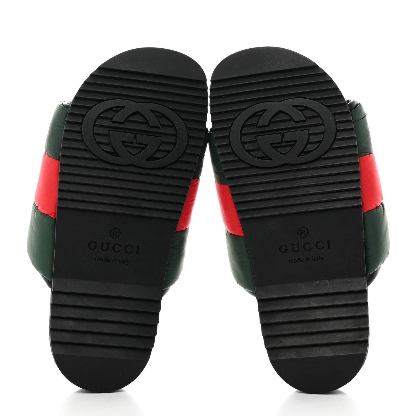 Nylon Web Womens Slide Sandals 37 Black Green Red