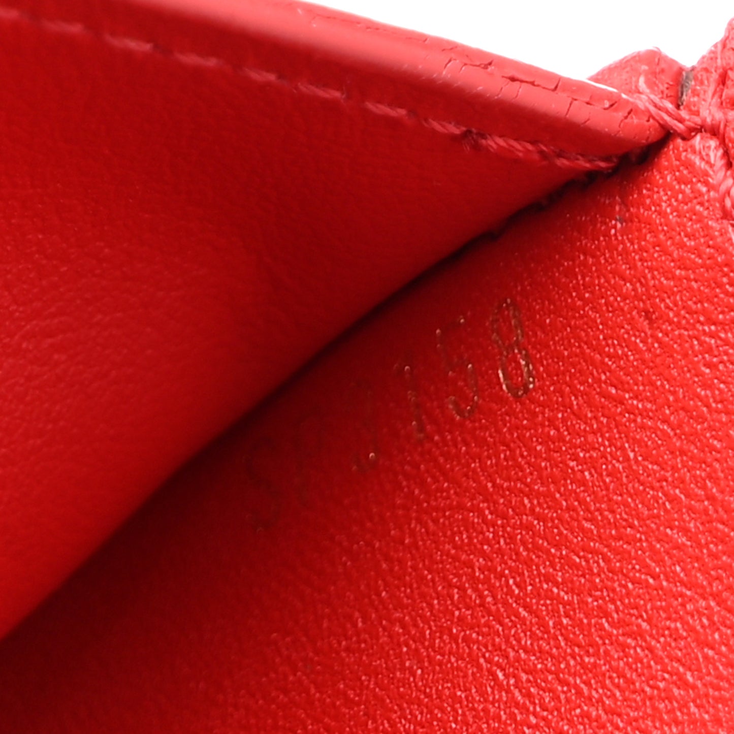 Monogram Flower Lock Compact Wallet Coquelicot