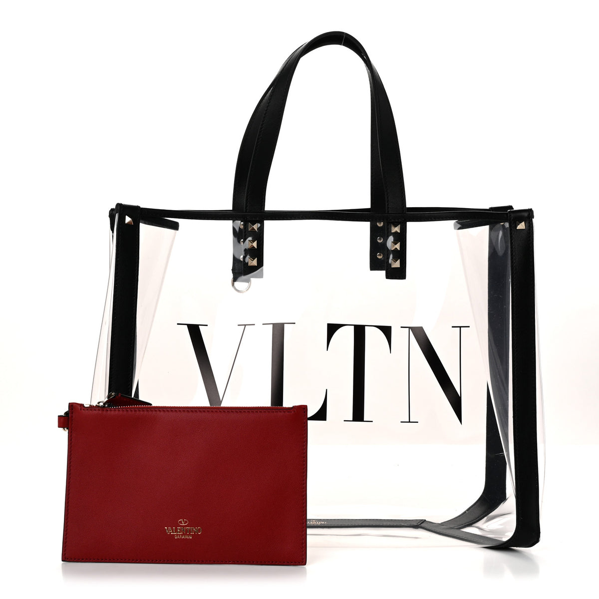 Valentino Garavani Plexy VLTN Small Shopping Bag Transparent 3 of 10