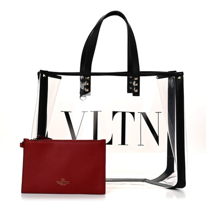 Valentino Garavani Plexy VLTN Small Shopping Bag Transparent 3 of 10