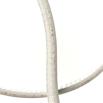 Alaia Calfskin Vienne Wave Mina 25 Bag  White 8 of 9