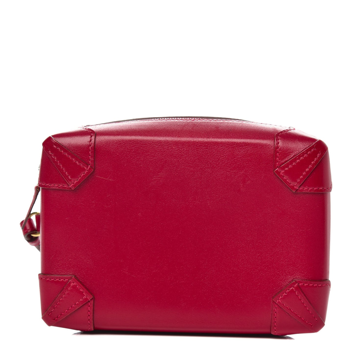 Tadelakt Mini Pochette Maxibox Rouge Vif