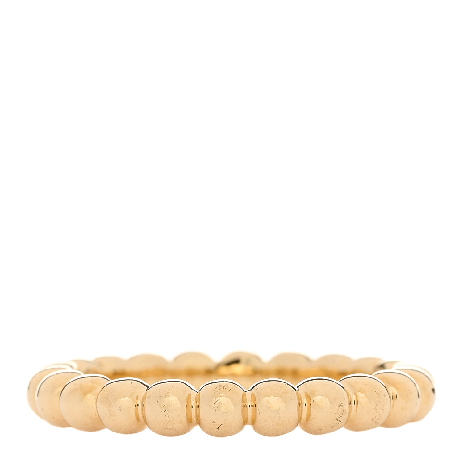 Van Cleef & Arpels 18K Yellow Gold Medium Perlee Ring 48 4.5 2 of 5