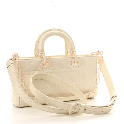Christian Dior Calfskin Cannage Diamond Medium Lady D-Joy Latte 3 of 13
