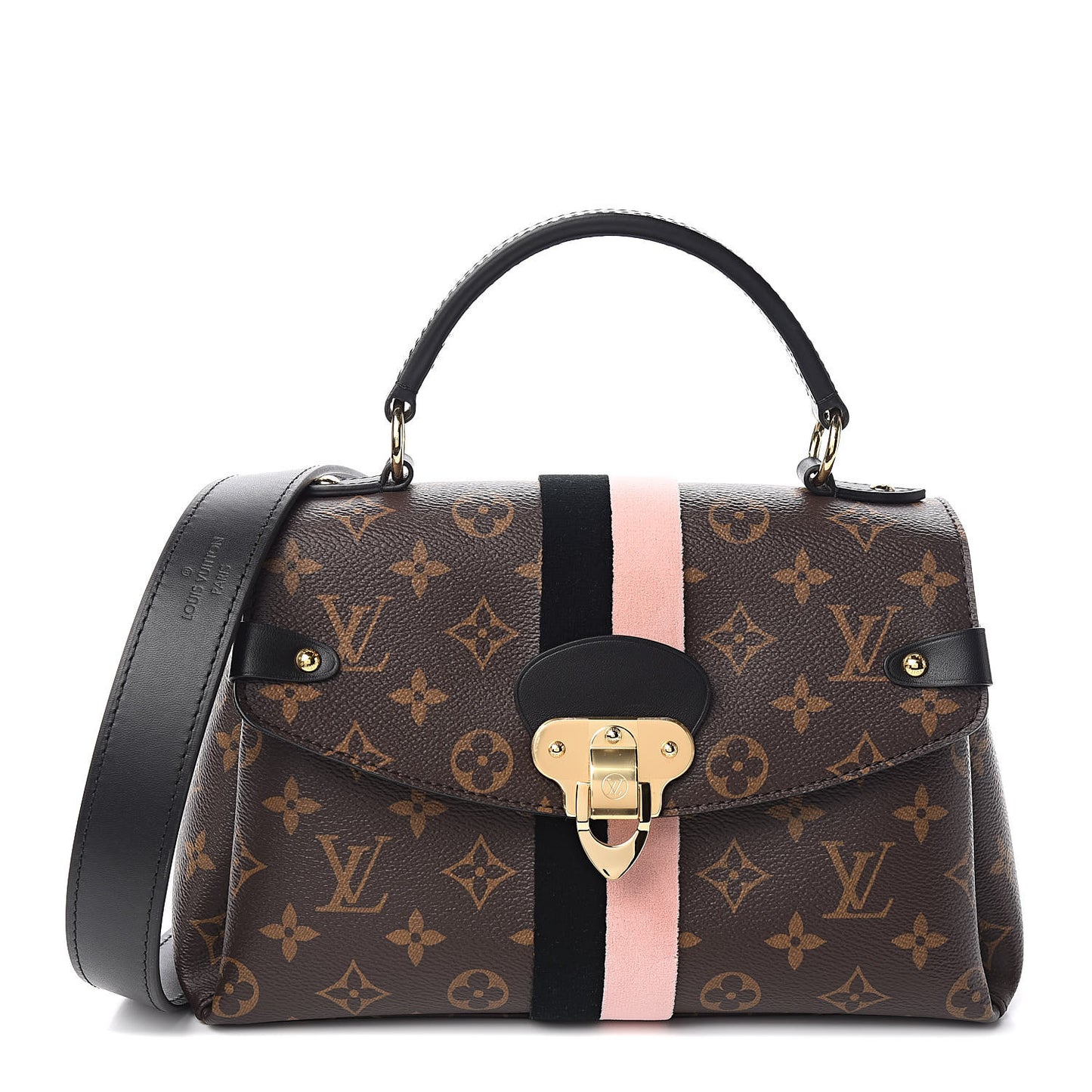Monogram Georges BB Black Rose Poudre