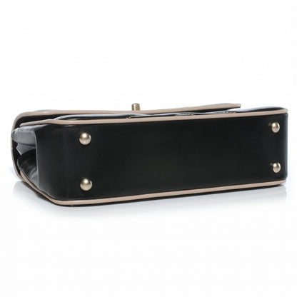 Chanel Lambskin Small Single Flap Bag Black and Blush 4 of 9