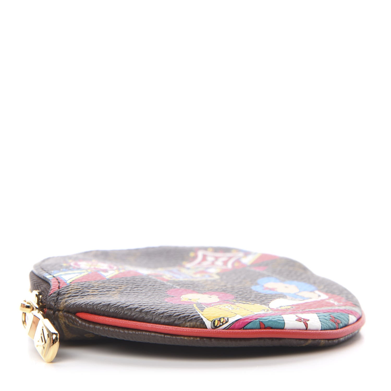Louis Vuitton Monogram 2020 Christmas Animation Bumper Cars Round Coin Purse Coquelicot 4 of 8