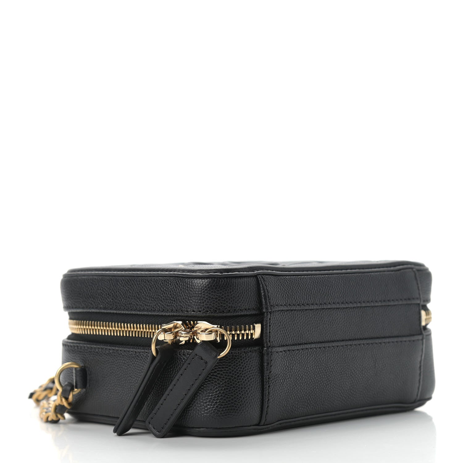 Chanel Caviar Quilted Small CC Filigree Vanity Case Black 4 of 11