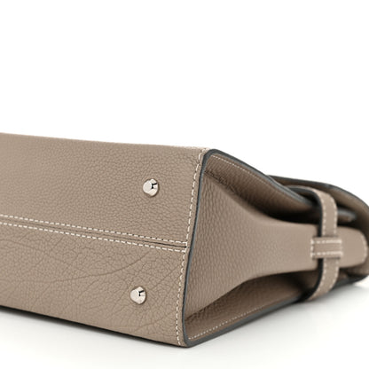 Delvaux Crispy Calfskin MM Tempete Satchel Tourterelle 10 of 11