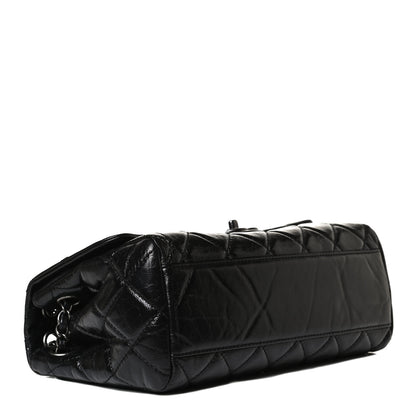 Chanel Glazed Calfskin Quilted Coco Soft Flap Black 4 of 10