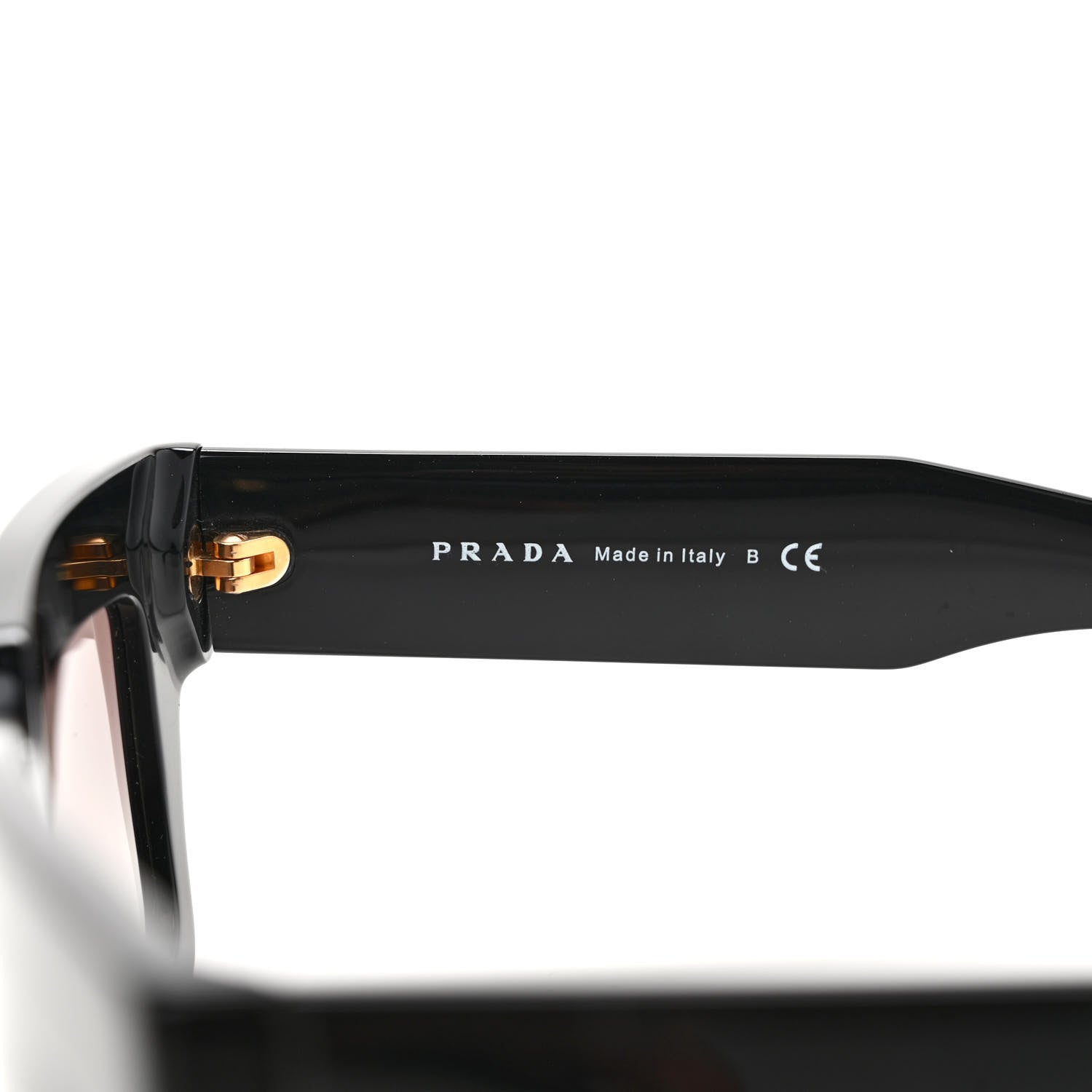 Prada Acetate Sunglasses SPR 28P Black 5 of 7