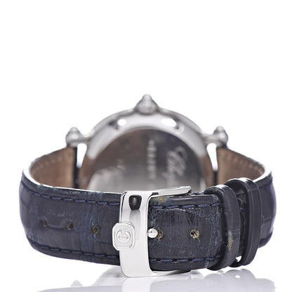 Chopard Stainless Steel Alligator Ruby Blue Yellow Sapphire 33mm Happy Sport Fish Quartz Watch Blue 4 of 10