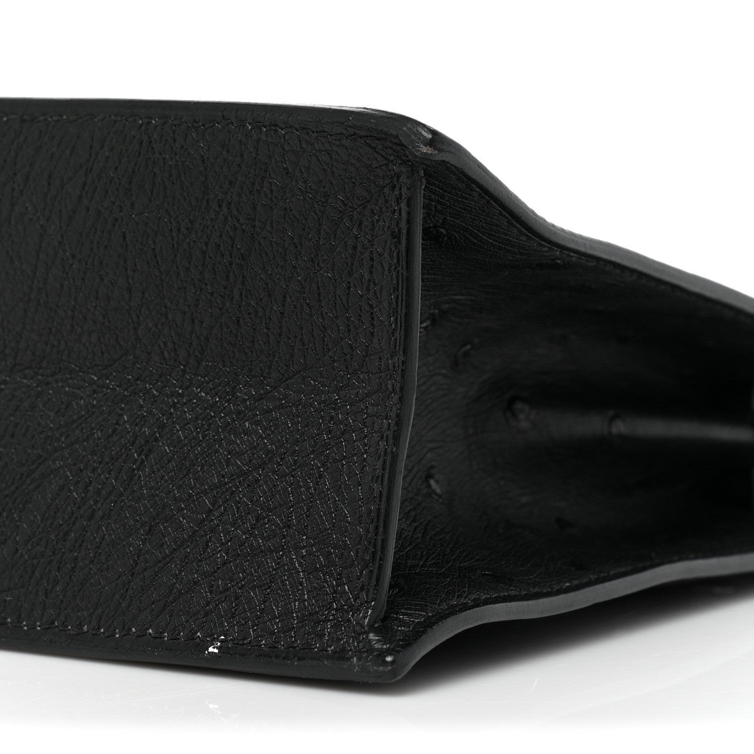 Hermes Ostrich Kelly Danse II Belt Bag Black 7 of 10