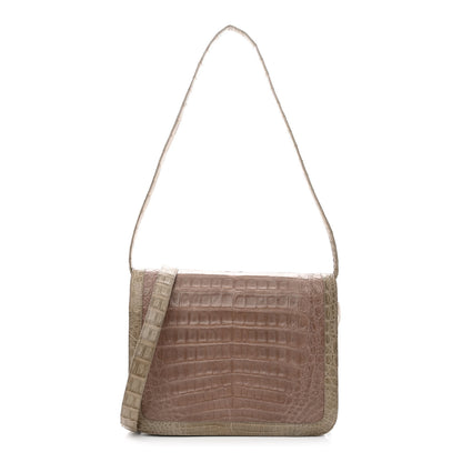 Nancy Gonzalez Crocodile Crossbody Bag Taupe 1 of 10