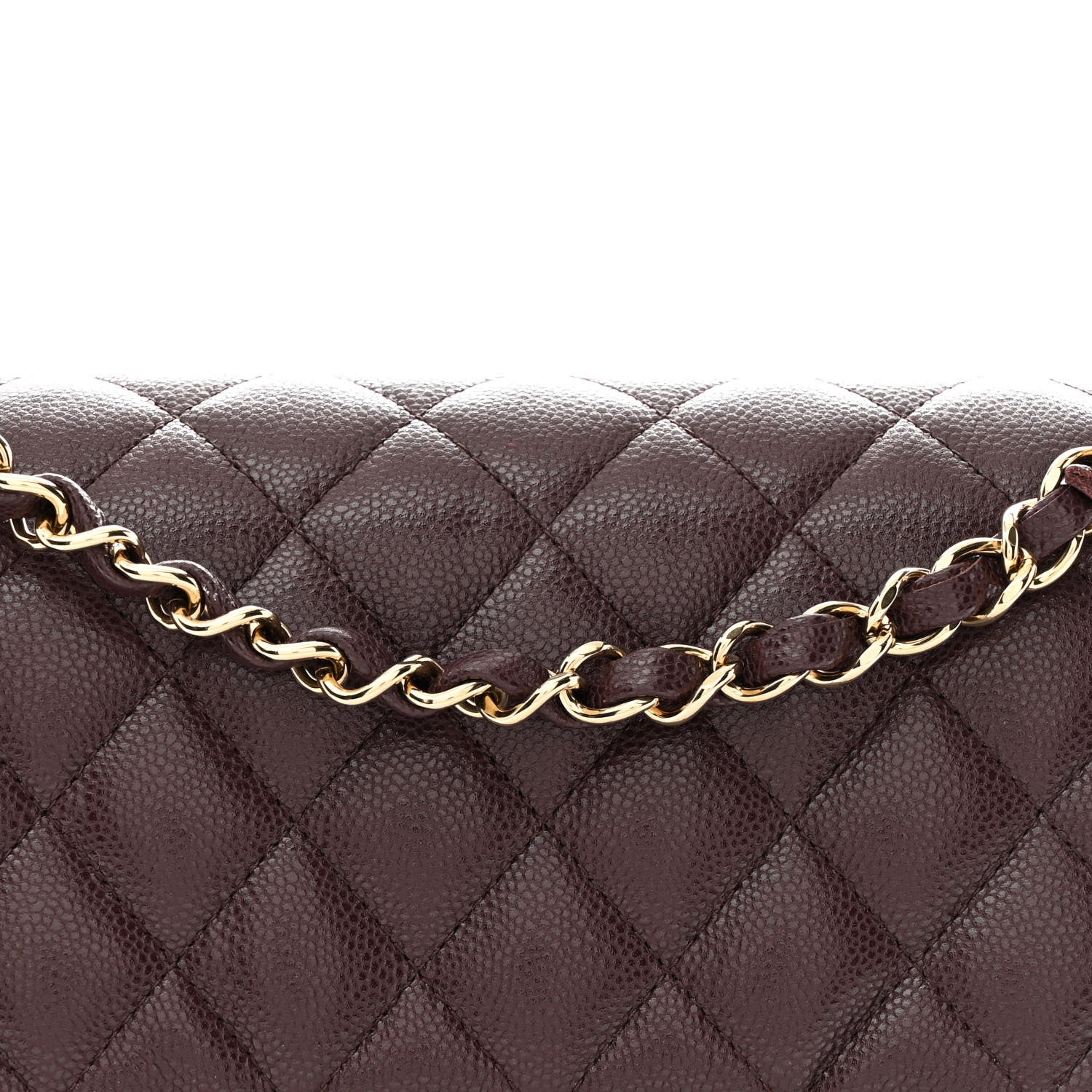 Chanel Caviar Quilted Medium Double Flap Dark Brown 8 of 11