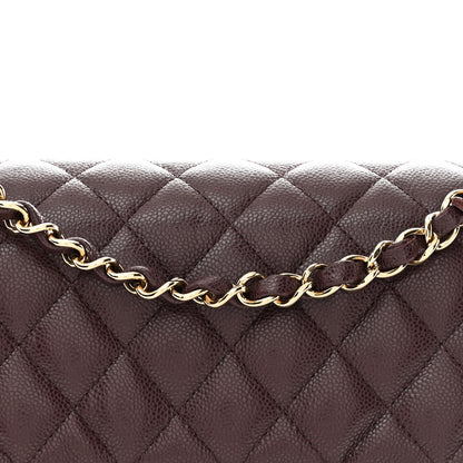 Chanel Caviar Quilted Medium Double Flap Dark Brown 8 of 11