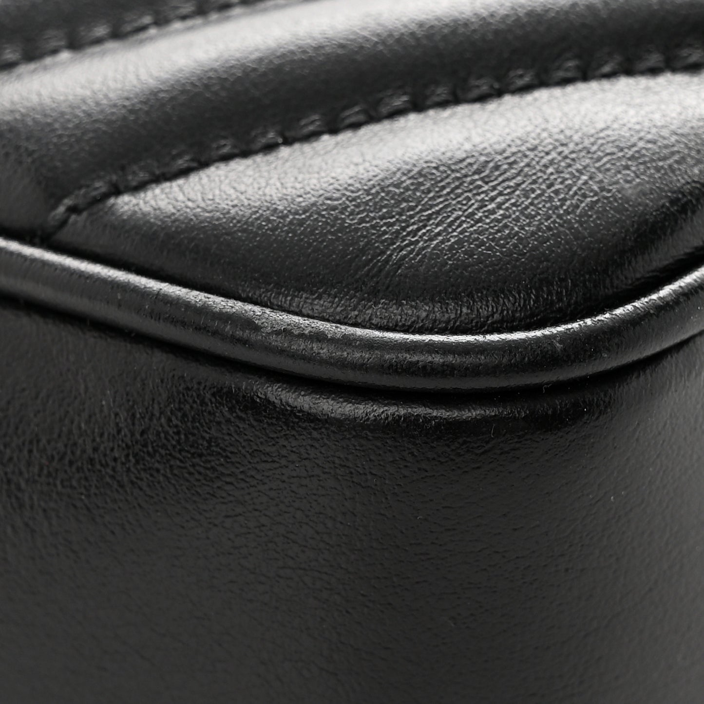 Calfskin Matelasse Monogram Lou Camera Bag Black