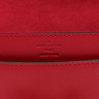 Louis Vuitton Calfskin Chain Louise MM Red 6 of 12