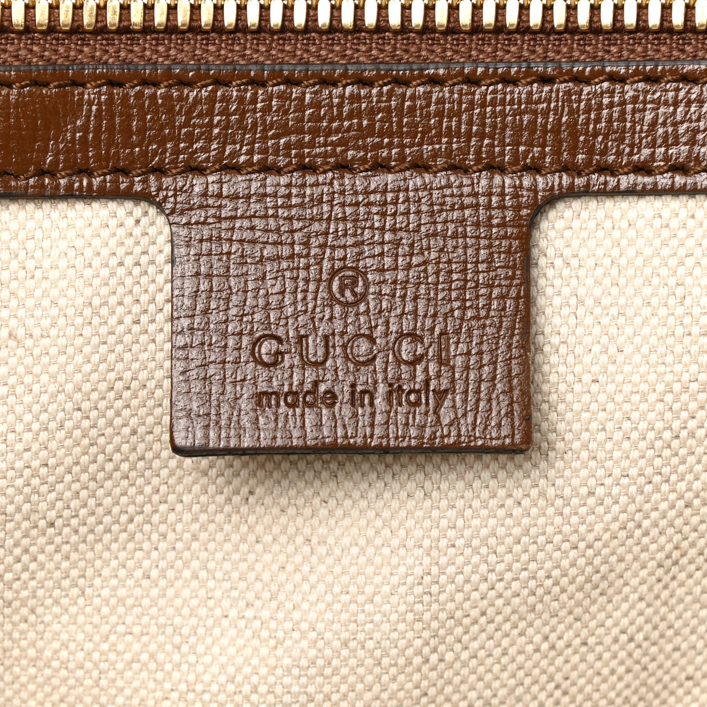 GG Supreme Monogram Azalea Calfskin Fake/Not Medium Retro Interlocking G Carry On Duffle Beige Ebony Brown Sugar