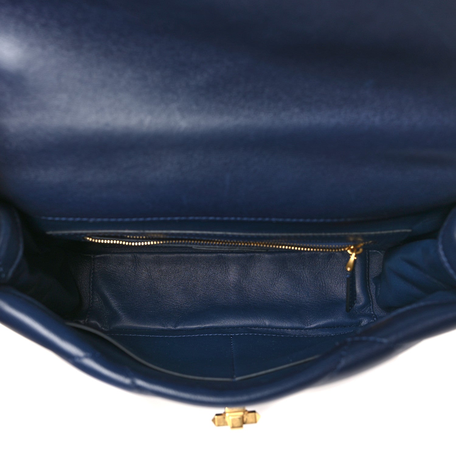 Valentino Garavani Nappa Large Roman Stud Shoulder Bag Marine 5 of 9
