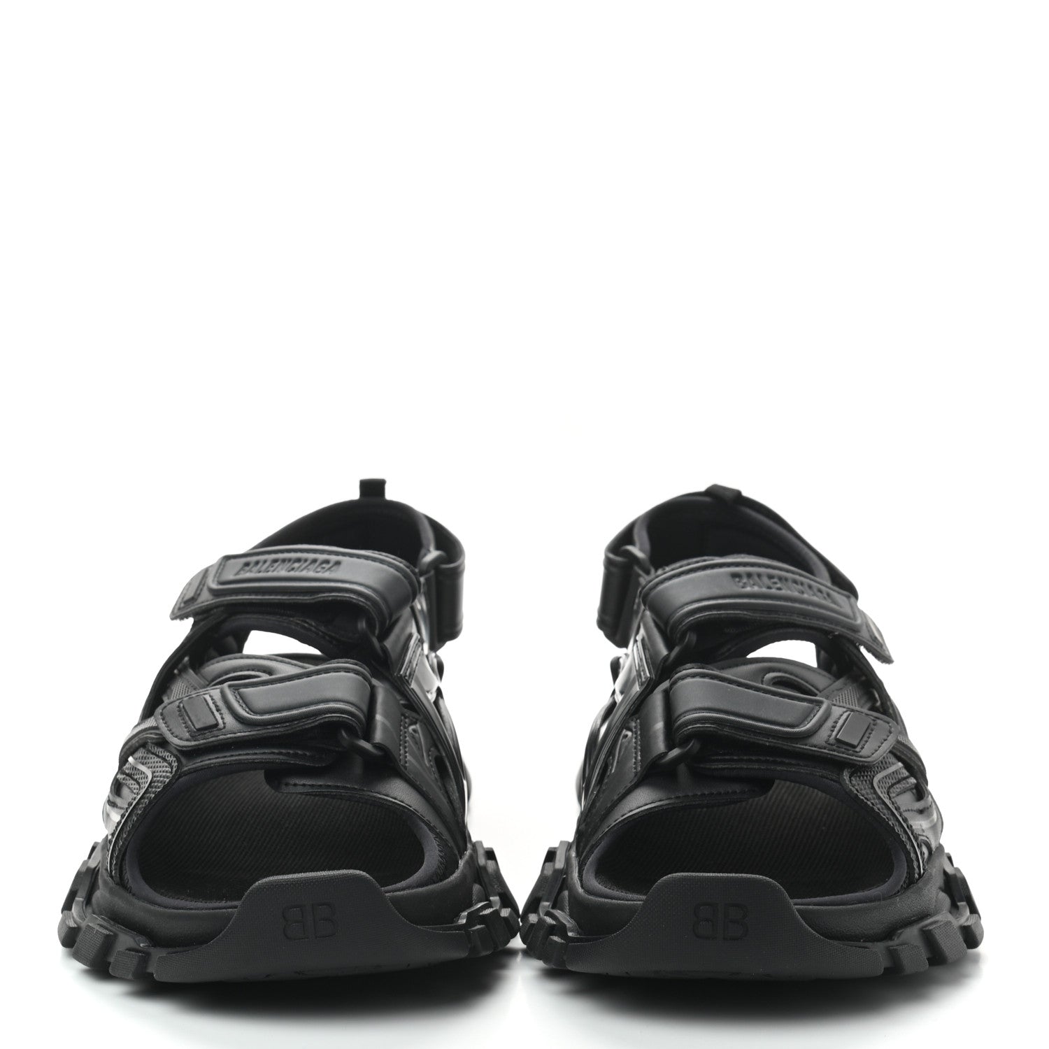 Balenciaga Neoprene Rubber Mens Track Sandals 41 Black 3 of 7