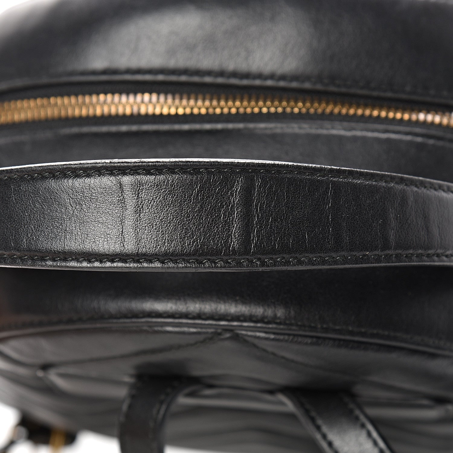 Gucci Calfskin Matelasse GG Marmont Dome Backpack Black 16 of 16