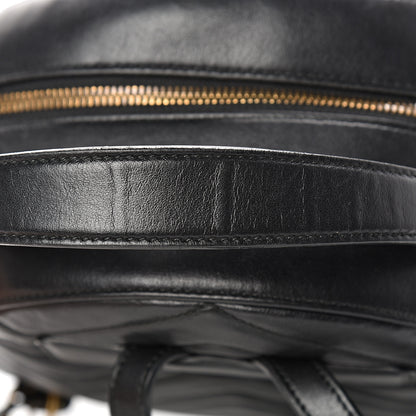 Gucci Calfskin Matelasse GG Marmont Dome Backpack Black 16 of 16