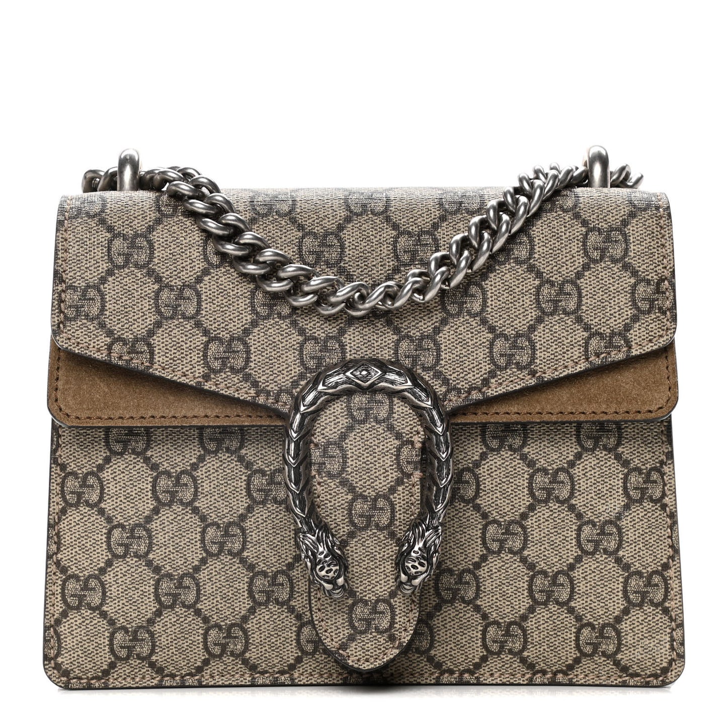 GG Supreme Monogram Mini Dionysus Shoulder Bag Taupe
