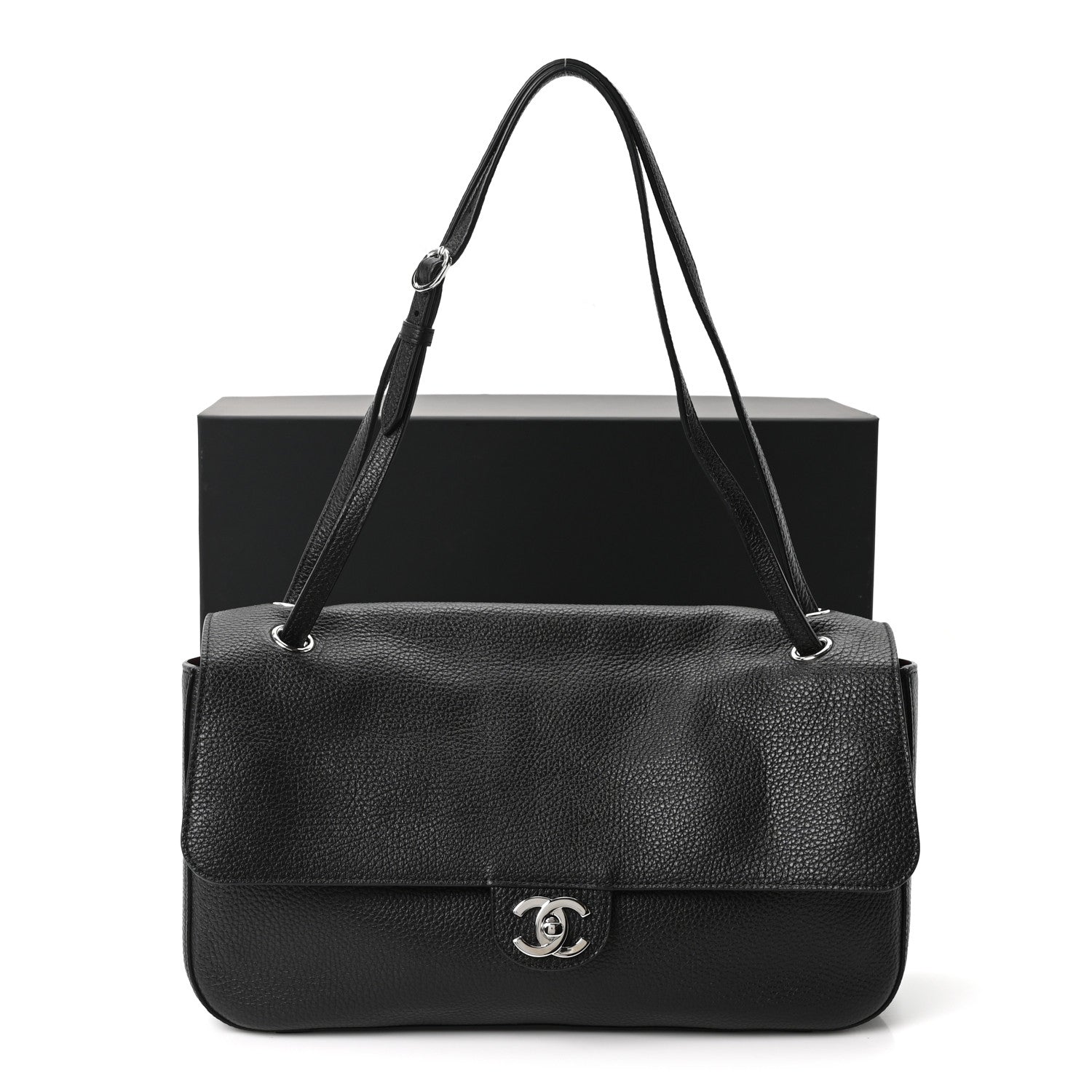 Chanel Grained Calfskin Small Souplissimo Maxi Flap Black 10 of 10