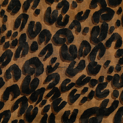 Louis Vuitton Cashmere Silk Leopard Etole Stole Marron 4 of 8