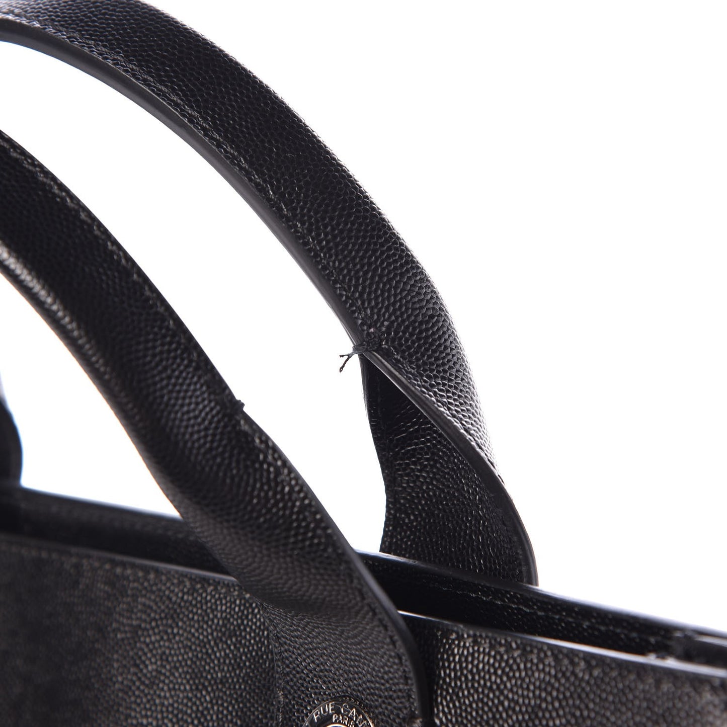 Caviar Small Studded Deauville Tote Black