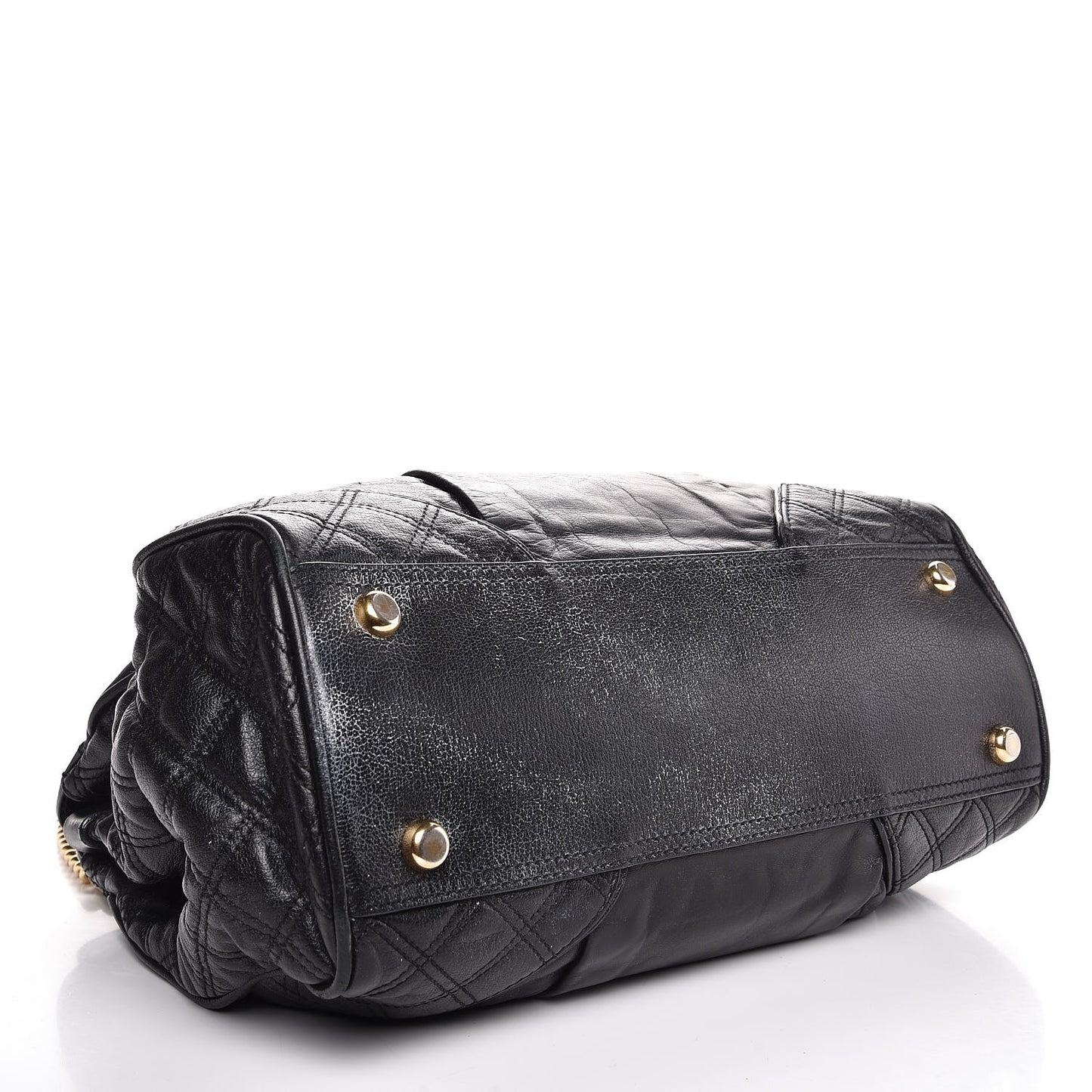 Calfskin Mix Quilted East West Virna Black