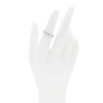 Tiffany Platinum 3mm Together Milgrain Wedding Band Ring 50 5.25 2 of 5
